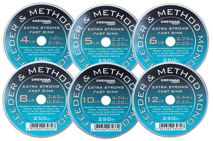 Drennan Feeder & Method Mono 250m - Maat : 6lb - 0.23mm