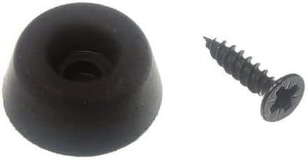 Universele WC-Bril Bufferpads Zwart 19 mm - Set van 8 Stuks