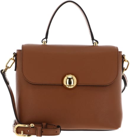 FURLA Leren handtas avondtas Vitello Night Moonlight Top Handle Bag Brandy Lichtbruin