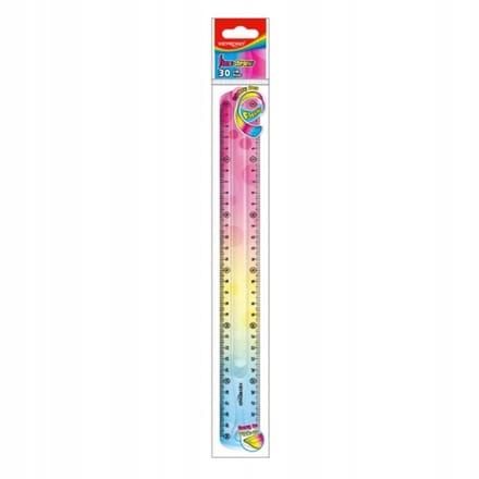 Flexibele Liniaal Keyroad 30 cm Regenboog - Verschillende Kleuren
