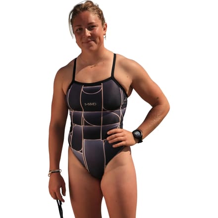 Dames zwempak uit 1 stuk Mako Nereid