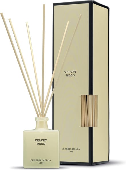 Cereria Mollà 1899 Mikado Geurstokjes 100ml Velvet Wood aroma diffuser reed diffuser musk vanille