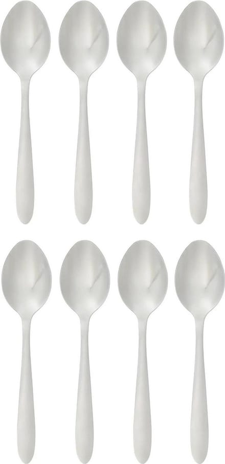 Secret de Gourmet Soeplepels/eetlepels Nevis - 8x stuks - RVS - 19 cm - Tafel bestek