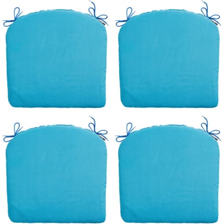 Madison - Zitkussen Panama aqua - Ca. 46x48 cm - Set van 4