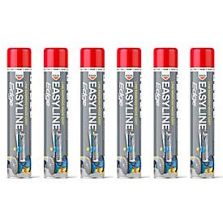 Markerverf Easyline Edge - 6 spuitbussen 750 ml - rood