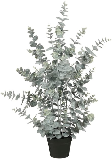 Mica Decorations Eucalyptus Kunstplant in Pot - H97 x Ø38 cm - Groen