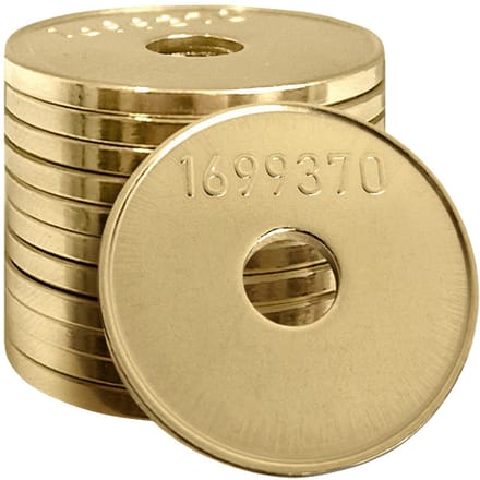 Naslag Miele munt 1699370 Ø24mm met gat - 100 stuks
