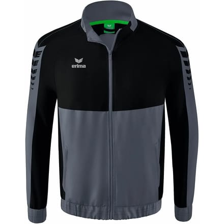 Erima Six Wings Presentatiejack Heren - Zwart / Slate Grey | Maat: M