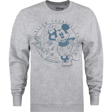 Disney Dames/dames Allow Yourself To Grow Mickey Mouse Sweatshirt (Grijze Heide)