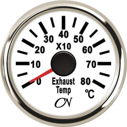 CN witte Uitlaattemperatuurmeter Ø52mm Thermokoppel