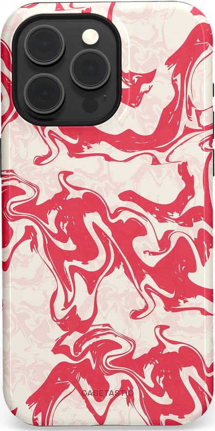 Casetastic hoesje geschikt voor Apple iPhone 15 Pro Max - MagSafe - Dubbellaagse bescherming - Marshmellow Explosie - Fashion Case - Koraal Wit Crème Lichtroze
