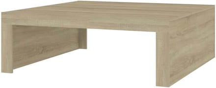Salontafel - Bijzettafel Woonkamer - Centrum Woonkamer - Functioneel Chic Design - 100x100x35 cm - Sonoma Eiken