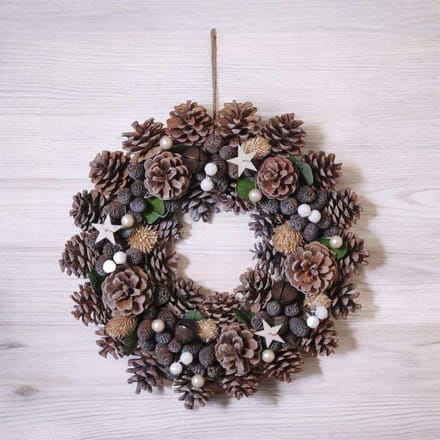 House of Nature Krans Pinecone Star 35cm
