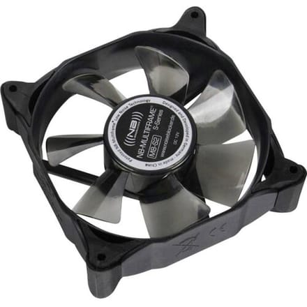NoiseBlocker Multiframe M8-S2 PC-ventilator Zwart, Grijs (transparant) (b x h x d) 80 x 80 x 25 mm