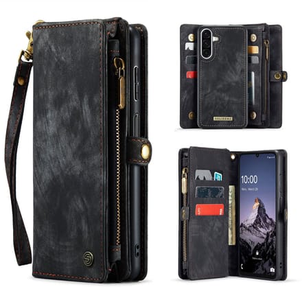 Solidenz Hoesje - Geschikt voor Samsung Galaxy A17 / A18 - Urban Wallet - Zwart