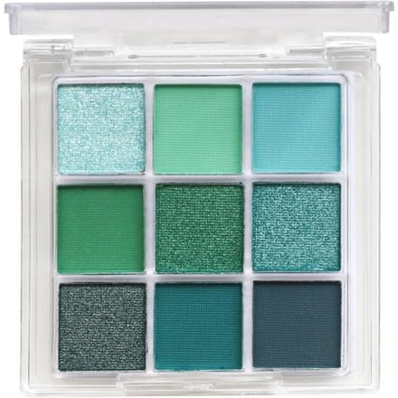 Groene oogschaduw 9 kleuren avocado kleur toneelmake-up parelmoer mat negen-vierkant oogschaduwpalet groen