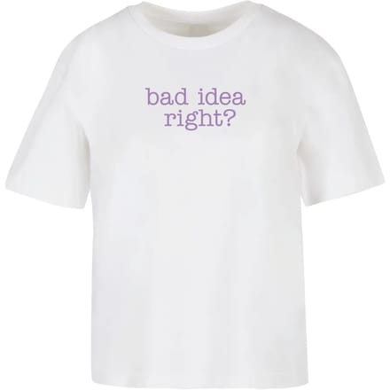 Dames-T-shirt Miss Tee Bad Idea
