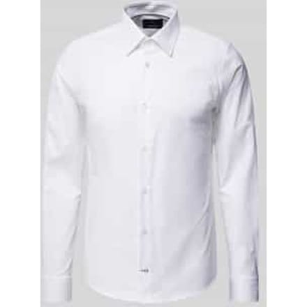 Slim fit zakelijk overhemd met kentkraag, model 'Pierce'
