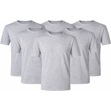 McGregor Premium T-shirt 6-pack Grey Melange Taglia: L | Magliette basic Outlet | Uomo | Grigio