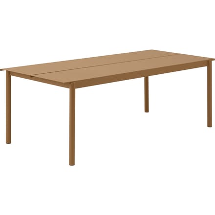 Muuto Linear Steel Tafel - oranje - 220 x 90 cm