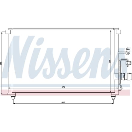 Condensator, airconditioning NISSENS 94639