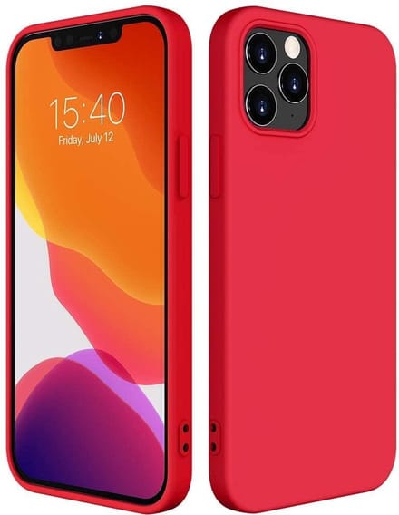 HB Hoesje Geschikt voor Apple iPhone 12 Pro Max - Rood - Siliconen Back Cover