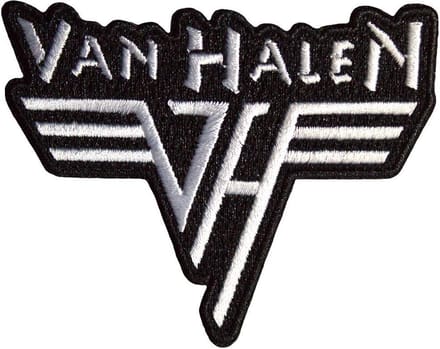 Van Halen - Retro Logo Patch - Zwart/Wit