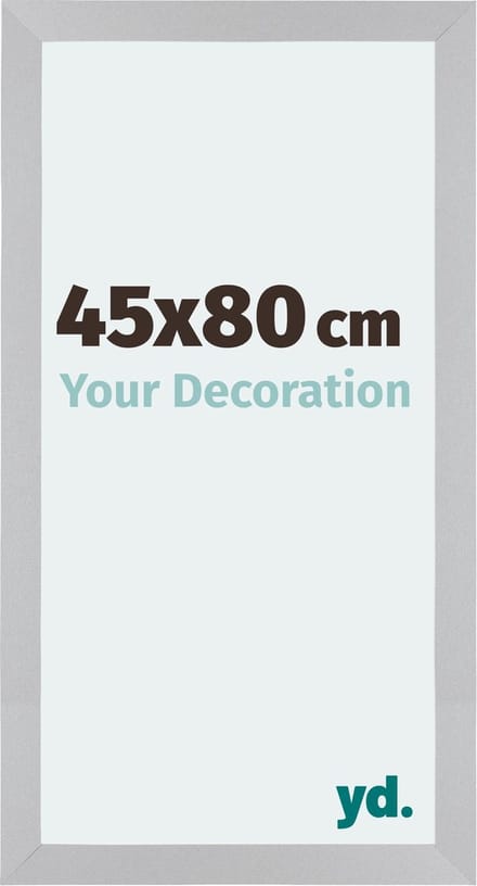 Your Decoration - Fotolijst 45x80 cm - MDF - Zilver Mat - Mura