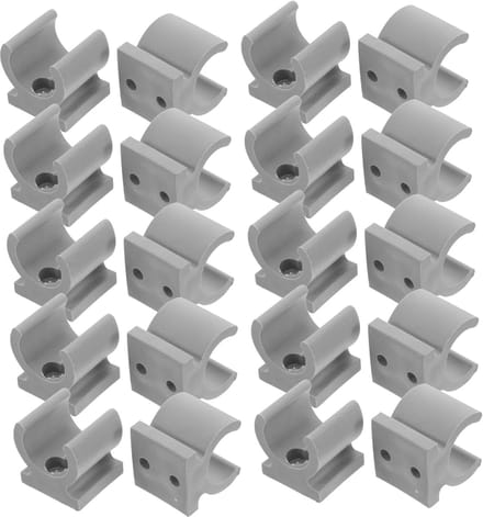 Toilet Veiligheidsklemmen - Badkamer Beugels - Stabiliteit Verhogen - Robuuste Constructie - 31 x 27 cm - Grijs