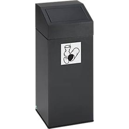 VAR afvalsorteersysteem, inhoud 45 liter, antiek zilver