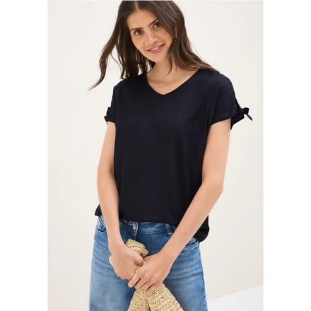 Blouseshirt in effen kleur