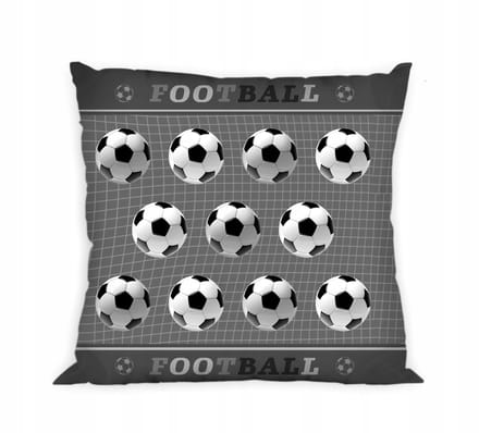 Katoenen Kussensloop Voetbal 40x40 cm - Speelveld Design