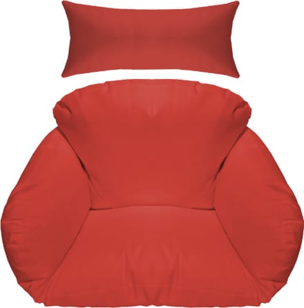 Rijoka Hangstoel Kussen - 5delig | Rood
