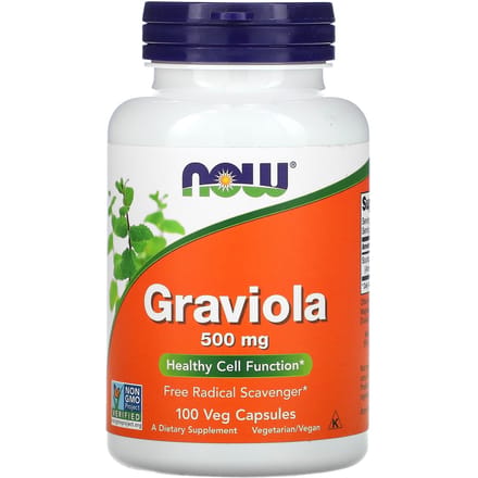 NOW Foods, Graviola, 500 mg, 100 plantaardige capsules