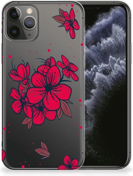 Back Cover voor Apple iPhone 11 Pro TPU Case Blossom Red