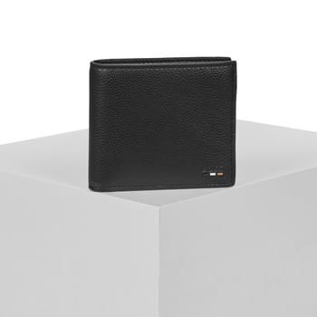 BOSS Portemonnee Ray 4 CC Coin Wallet Black Zwart