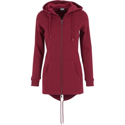 Urban Classics Parka Dames Vest met capuchon - bordeaux - XS