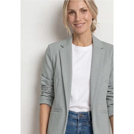 Blazer in een lang en open model