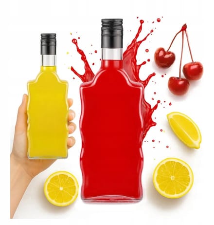 Bimberek Warta Fala - Glazen Fles - 500ml - Uniek Ontwerp