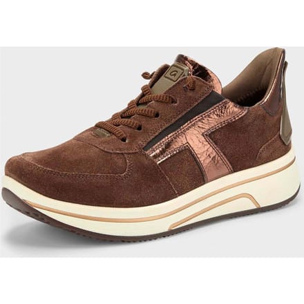 Sneakers van suède - bruin - Gr. 8 van Goldner Fashion