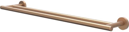 IVY Wandhanddoekrek - 60 cm - Dubbel - Geborsteld Mat Koper PVD