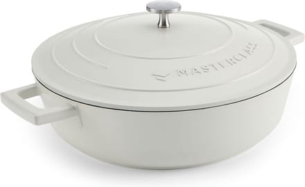 MasterClass Ondiepe braadpan van gegoten aluminium, 4 liter