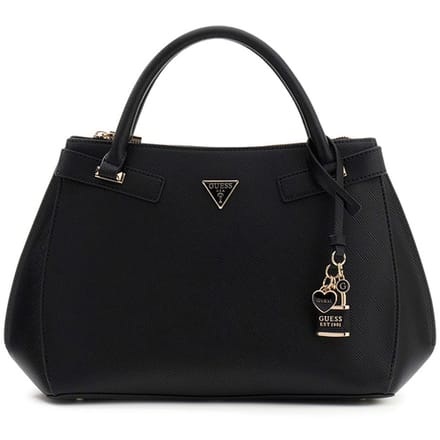 GUESS handtas schoudertas Serenova Girlfriend Satchel Black zwart