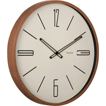Karlsson - Wall Clock Marcado Large - Bruin - Ø50,8cm