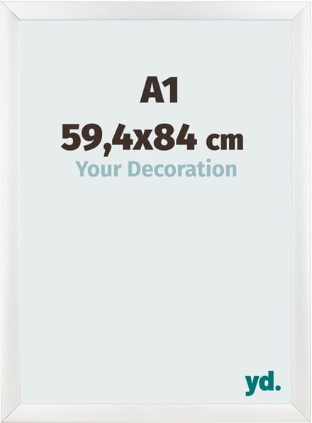 Your Decoration - Fotolijst A1 59,4x84 cm - MDF - Wit Hoogglans - Pisa