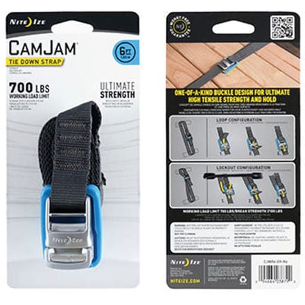 Nite ize camjam tie down spanband grijs
