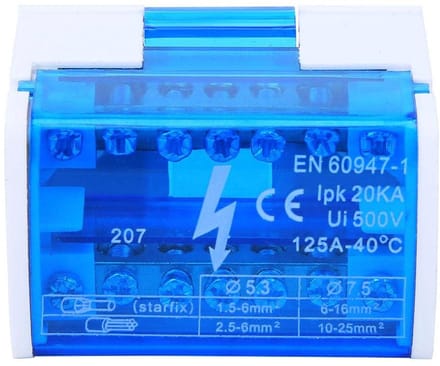 Dailygoody - Junction Box - Terminal Verdeeldoos - Veiligheid en gebruiksgemak - Compact formaat - 100A capaciteit - Ideaal voor elektrische installat