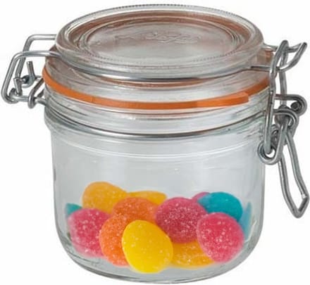Le Parfait Voorraad/weckpot - 2x - glas - transparant - 8,5 x 7 cm - 200 ml