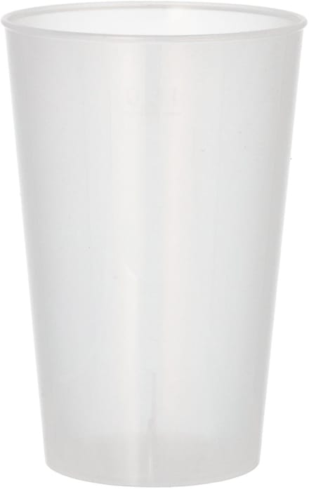 Drinkbekers/bierbekers, herbruikbaar PP 0,3 l Ø 8 cm · 11,7 cm transparant onbreekbaar (150 stuks)