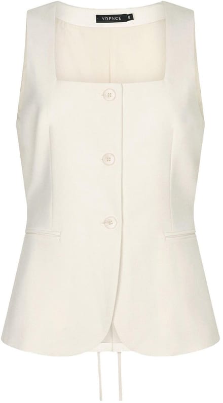 Ydence Gilet Gilet Allie Hss2608 Ecru Dames Maat - M
